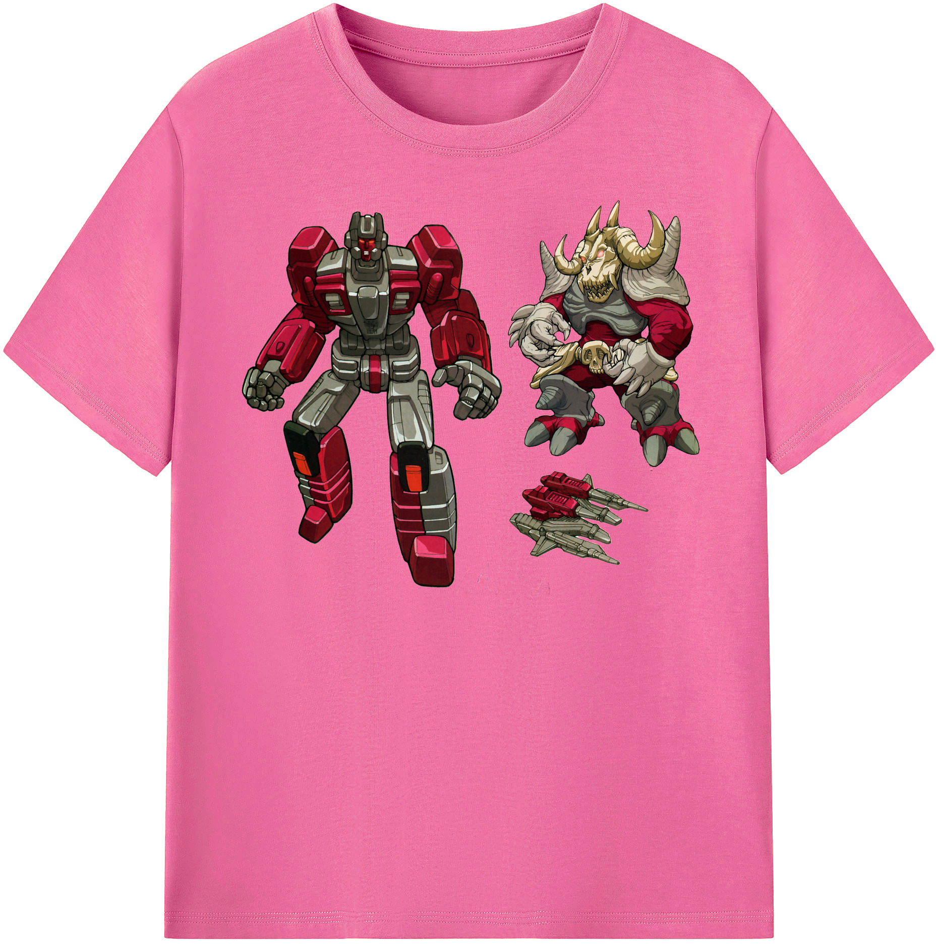 （画像用）  レディースカジュアルプリントTシャツ（綿100％）